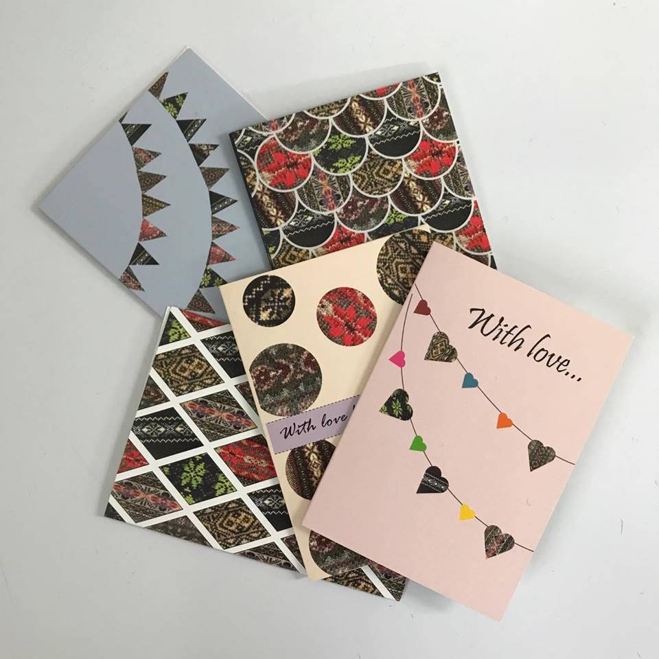 Scale Greeting Card, Fair Isle Detail