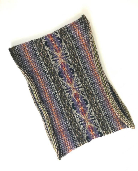 Billister Lights Knitted Fair Isle Curled Cowl