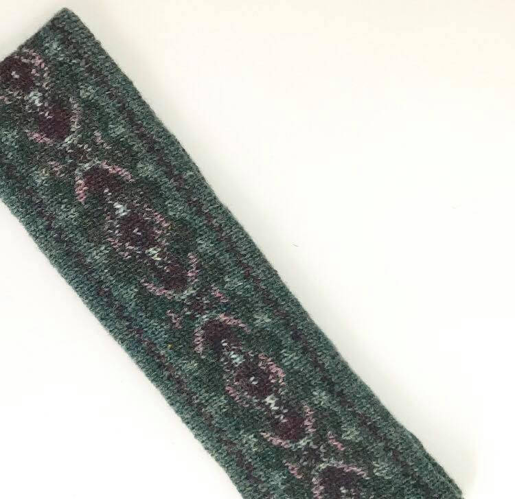 Sea Pinks Knitted Fair Isle Headband