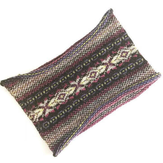 Sweet Pea Knitted Fair Isle Curled Cowl