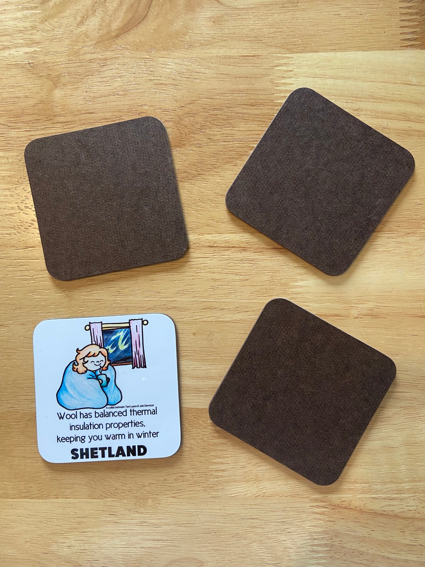 SECONDS SALE - Set of 4 Square Coasters