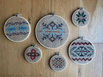 Embroidered Fair Isle Wall Hanging