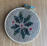 Embroidered Fair Isle Wall Hanging