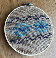 Embroidered Fair Isle Wall Hanging